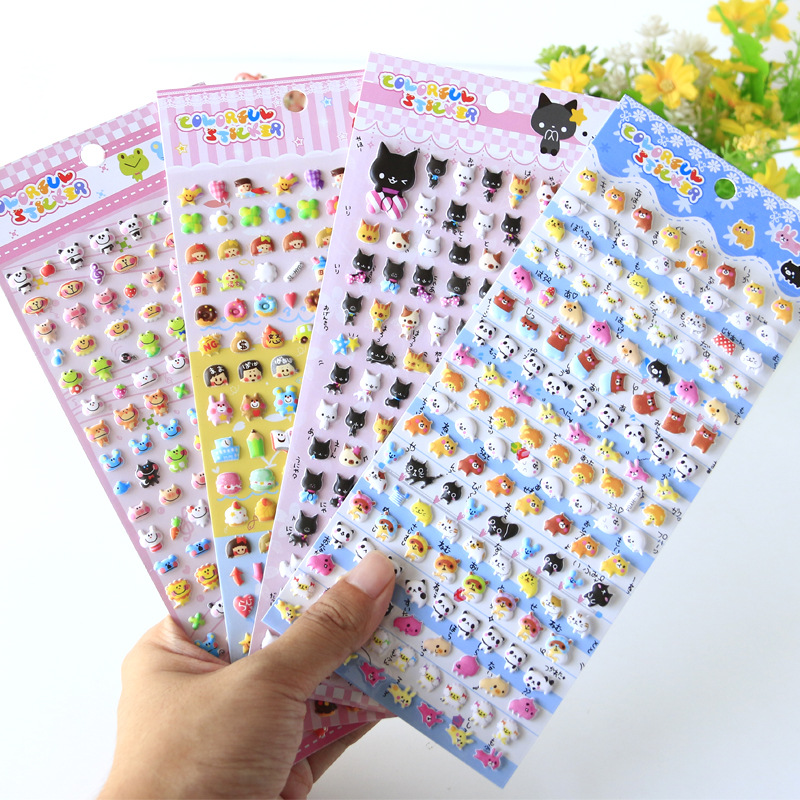 手作り DIY ぷくぷく ボンボンシール 3Dステッカー 立体ステッカー ぷっくりシール 粘着シール